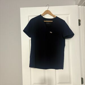 FIGS Scrub Top Women’s Size M Navy Blue Technical Collection Medical Nursing